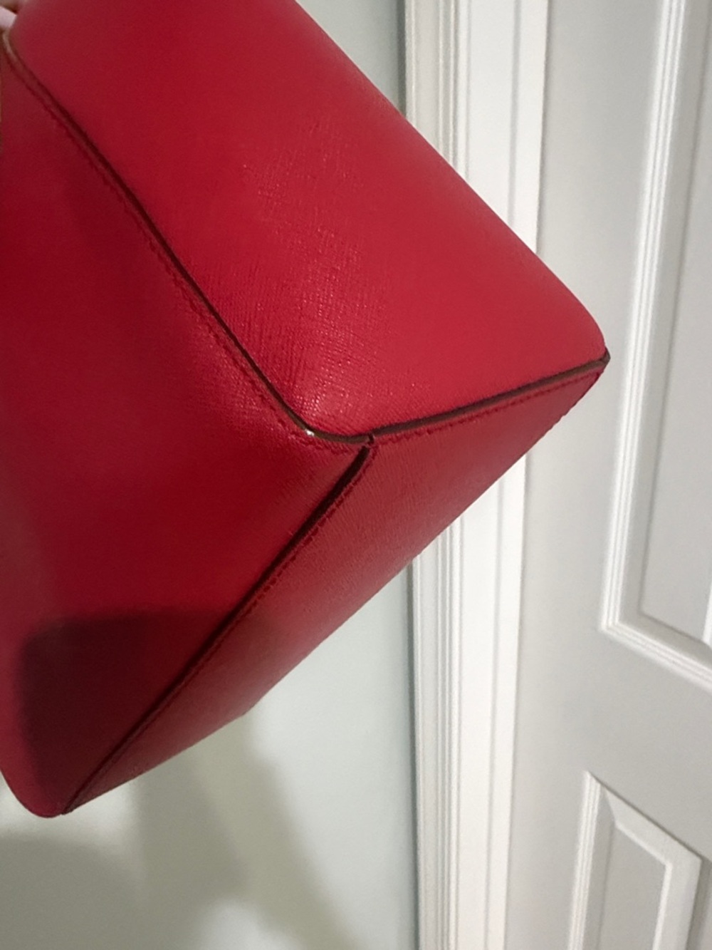 Kate Spade red satchel handbag- 2 Way Bag-Preowned - Picture 9 of 12